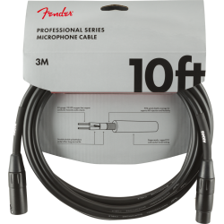 Fender Professional Series Cable Microphone 3m Black