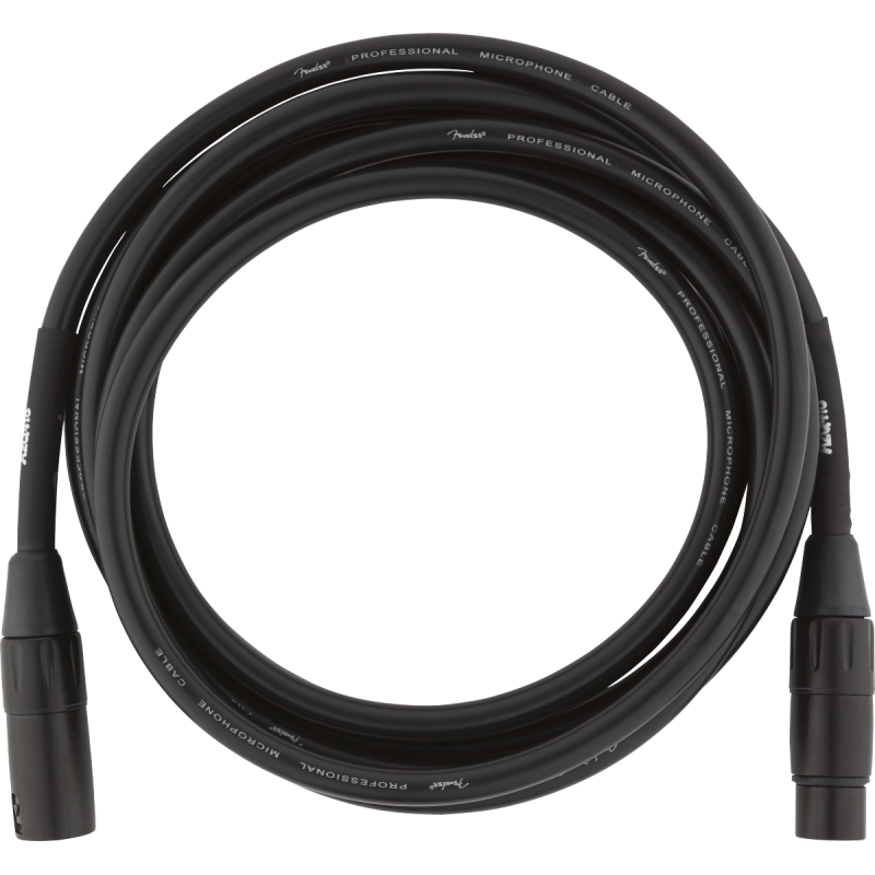 Fender Professional Series Cable Microphone 3m Black