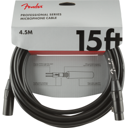 Fender Professional Series Cable Microphone 4,5m Black