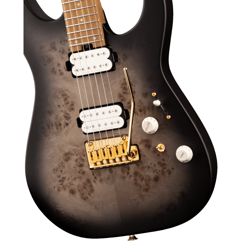 Charvel Pro Mod DK24 HH 2PT CM Transparent Black Burst