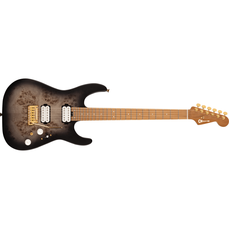 Charvel Pro Mod DK24 HH 2PT CM Transparent Black Burst