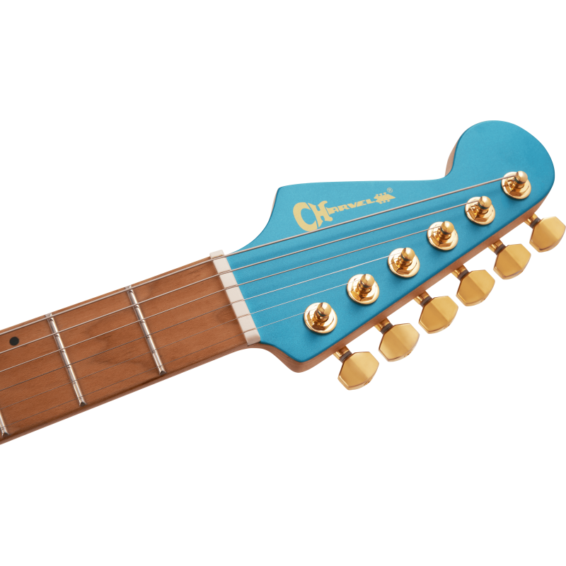 Charvel DK24-6 Angel Vivaldi Signature in Lucerne Aqua Firemist