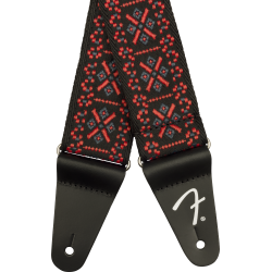 Fender Strap Pasadena Woven Lattice Red