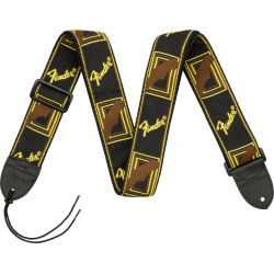Fender Strap Monogram Black/Yellow/Brown