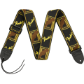 Fender Strap Monogram Black/Yellow/Brown