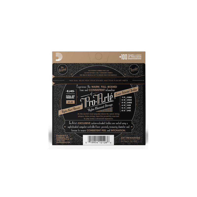 D’Addario EJ45 28-43 Normal Tension