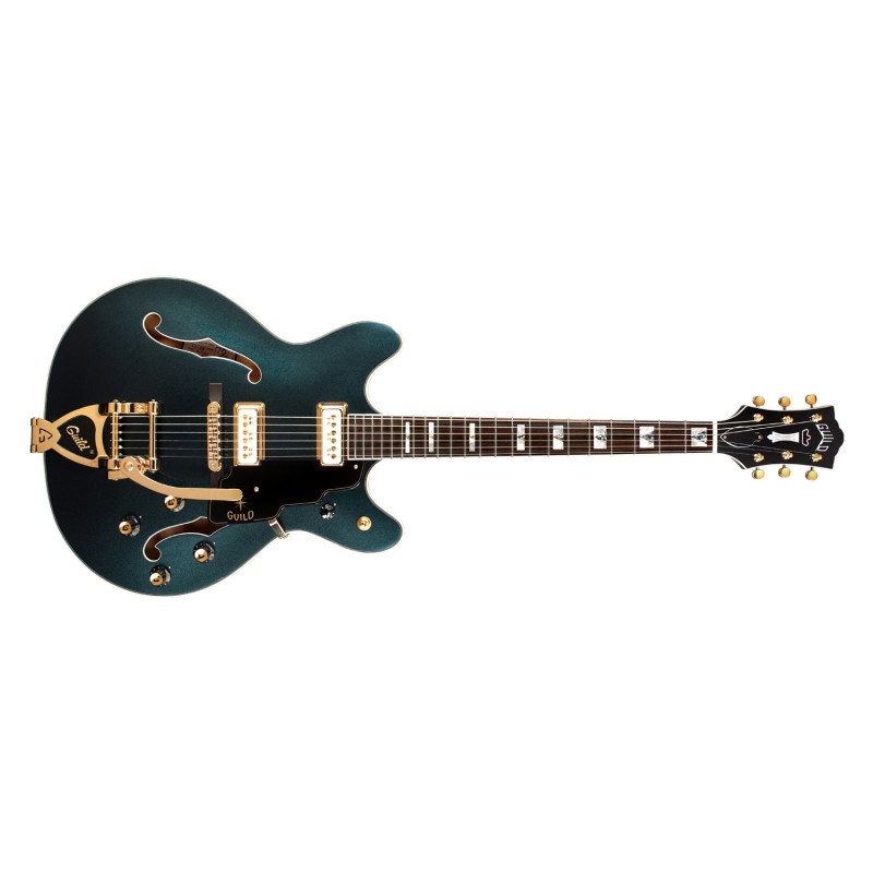 Guild Starfire VI Flame Maple with Tremolo in Kingswood Green