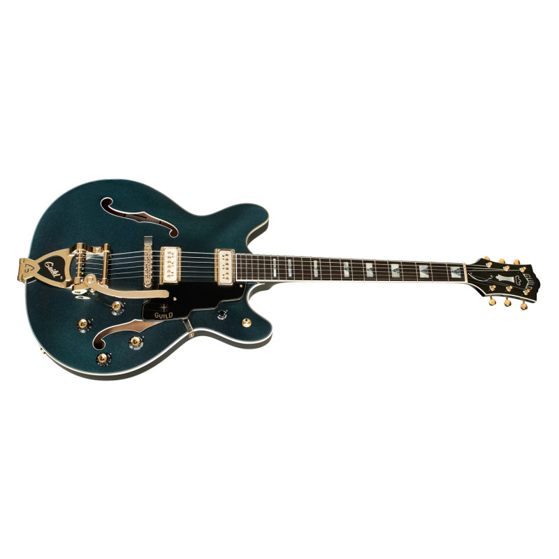 Guild Starfire VI Flame Maple with Tremolo in Kingswood Green