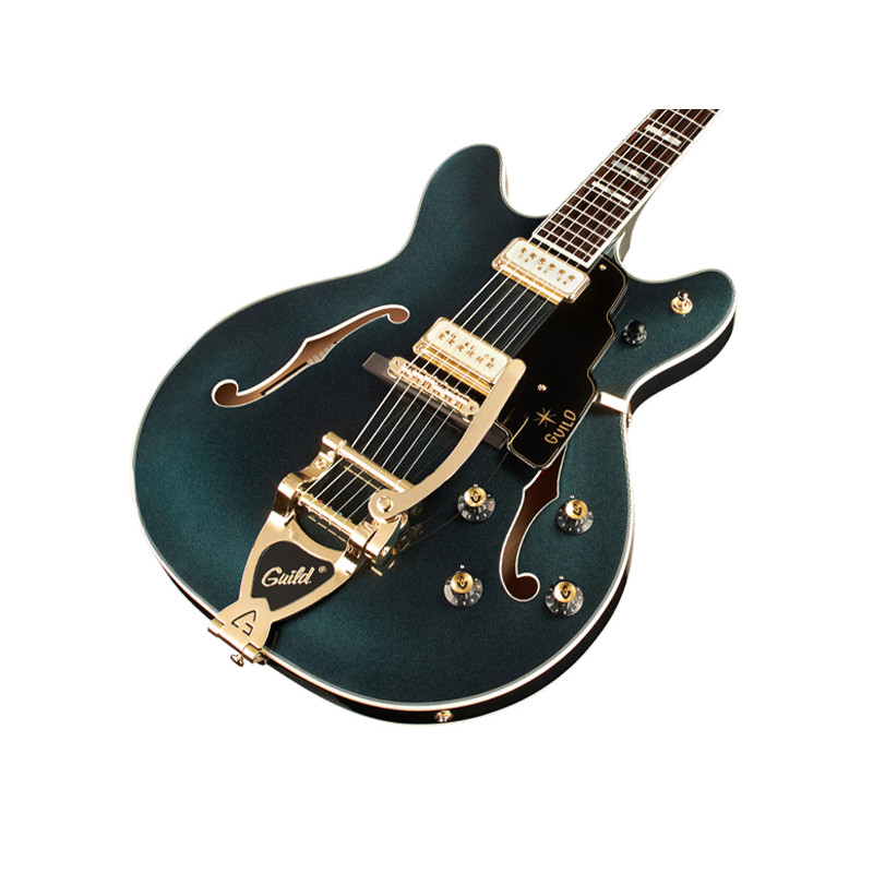 Guild Starfire VI Flame Maple with Tremolo in Kingswood Green