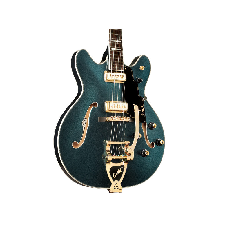Guild Starfire VI Flame Maple with Tremolo in Kingswood Green