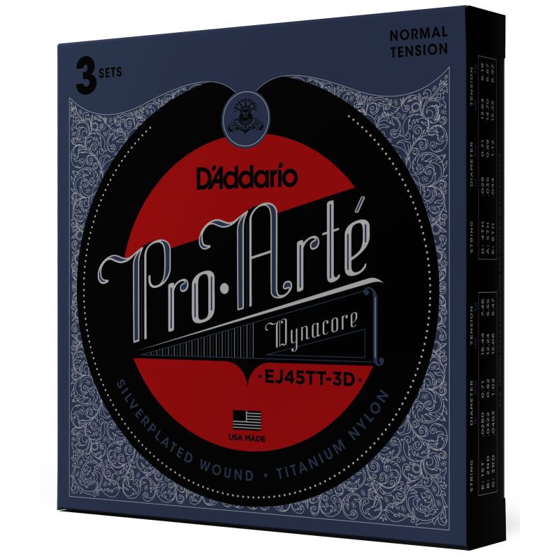 Daddario EJ45TT-3D Tension Normal Titanium