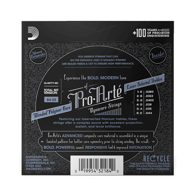 Daddario EJ45TT-3D Titanium Normal Tension