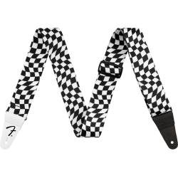 Fender Strap Wavy Checkerboard Black/White