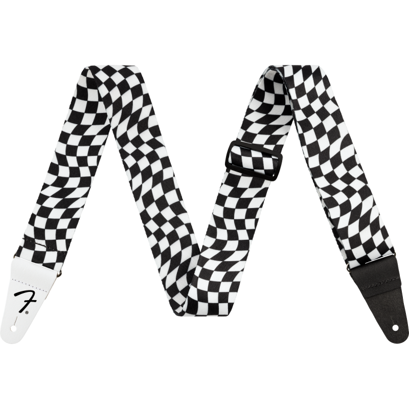 Fender Strap Wavy Checkerboard Black/White