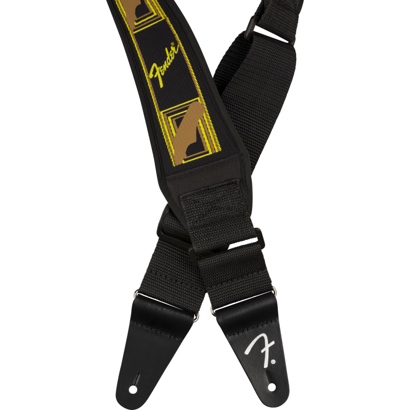 Fender Strap Swell Neoprene Blk/Ylw/Brn