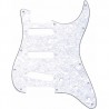 Fender Standard Stratocaster SSS Pickguard White Moto
