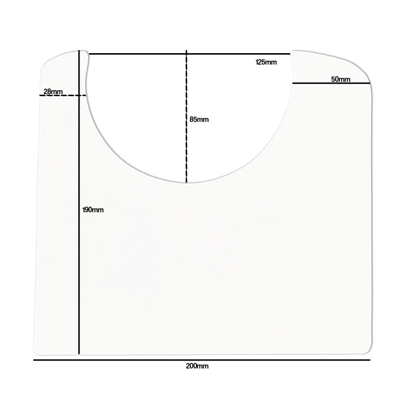 Ortola Golpeador Transparente con Forma
