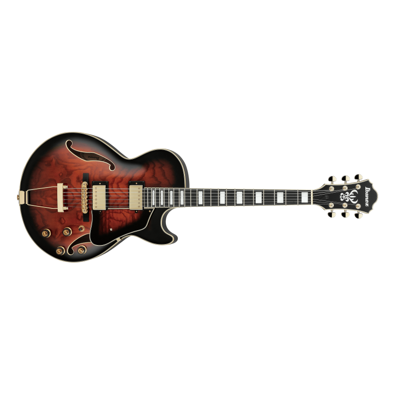 Ibanez AG95QA-DBS Dark Brown Sunburst