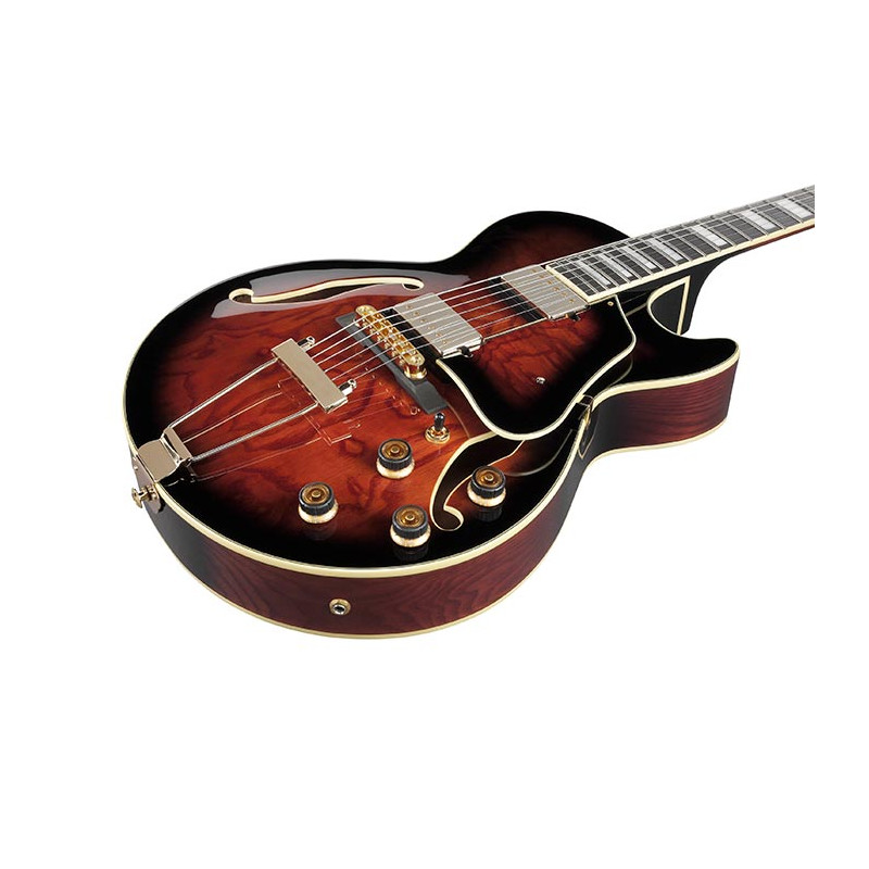 Ibanez AG95QA-DBS Dark Brown Sunburst