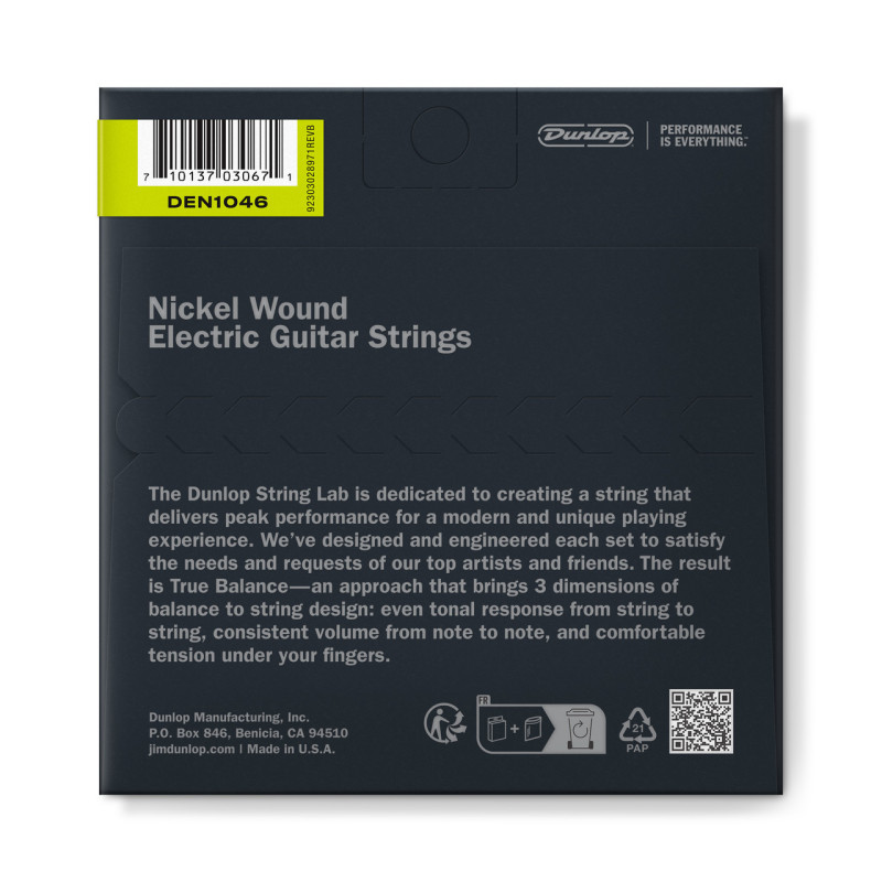 DUNLOP Juego 10-46 Niquel Wound