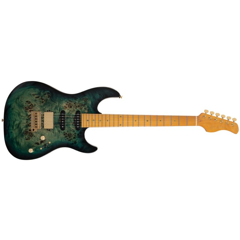 Larry Carlton S10 HSS Transparent Green