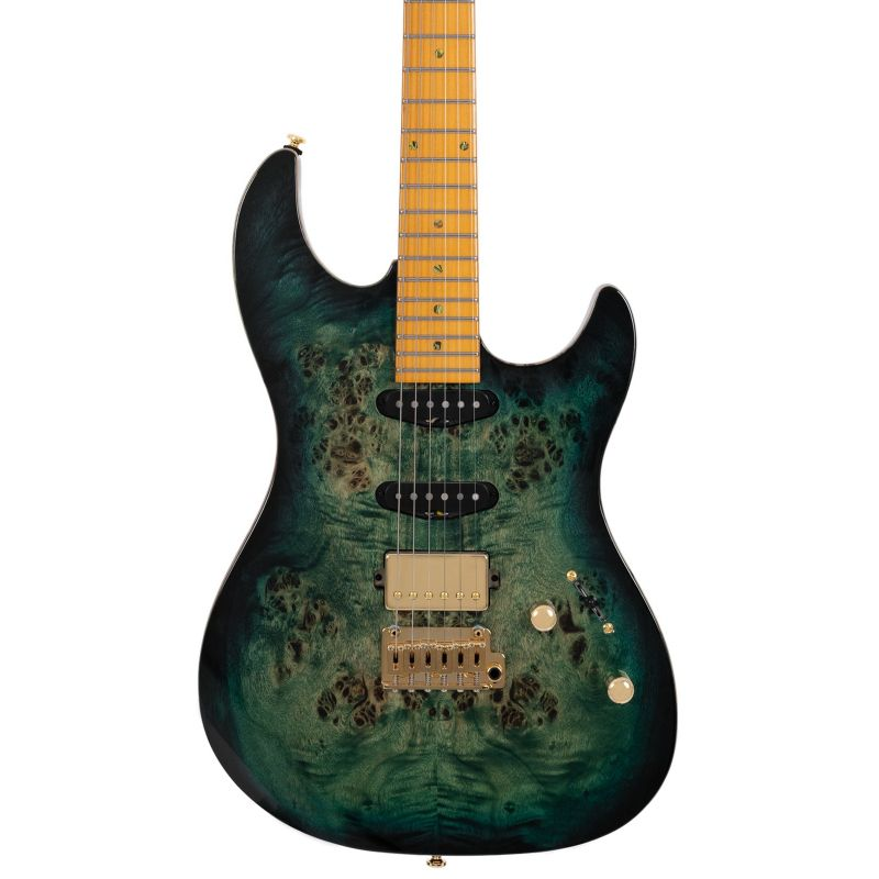 Larry Carlton S10 HSS Transparent Green