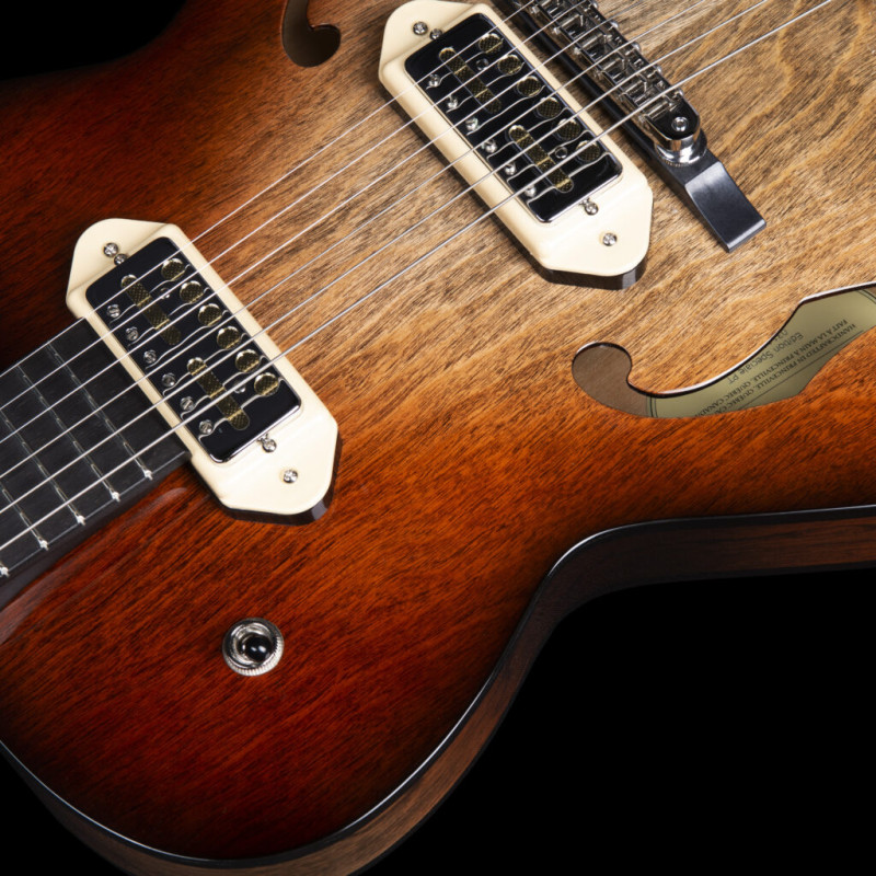 Godin 5th Avenue TL Vintage Burst with Gold Foil Pickup