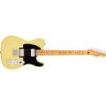 The Fender Player II Telecaster HH MN in Hialeah Yellow features a modern C-shaped neck profile for comfortable playability and