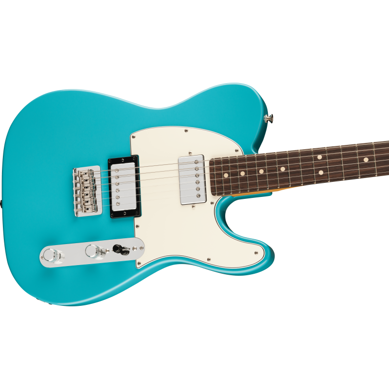 The Fender Player II Telecaster HH RW in Aquatone Blue is a versatile electric guitar that delivers a modern twist on a classic 