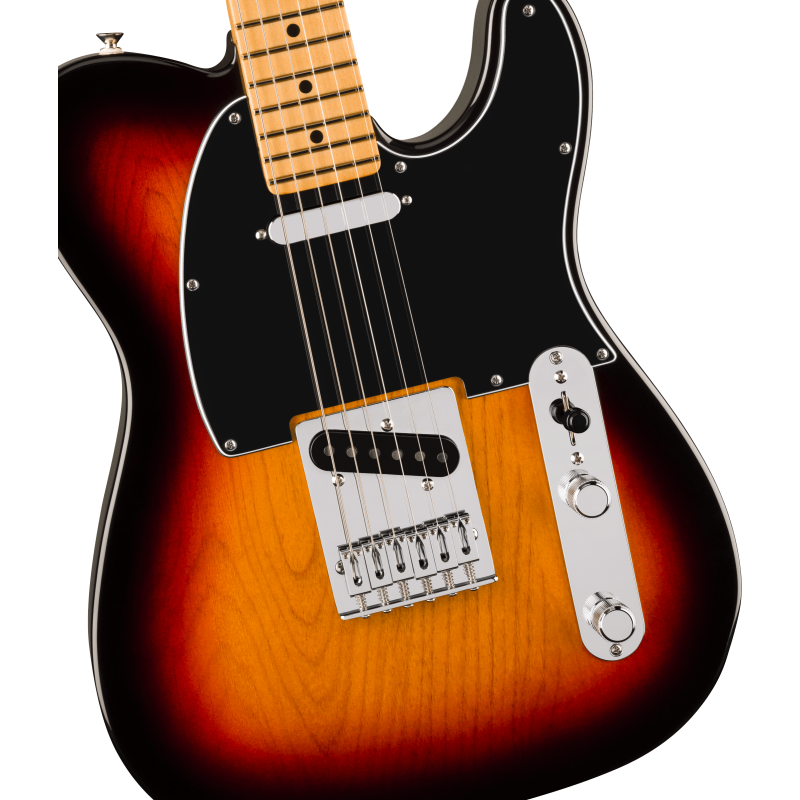 The Fender Player II Telecaster MN in 3 Color Sunburst is a classic electric guitar with a modern twist.