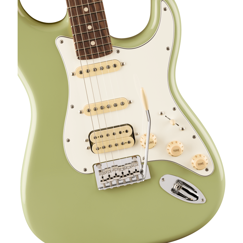 The Fender Player II Stratocaster HSS RW in Birch Green.