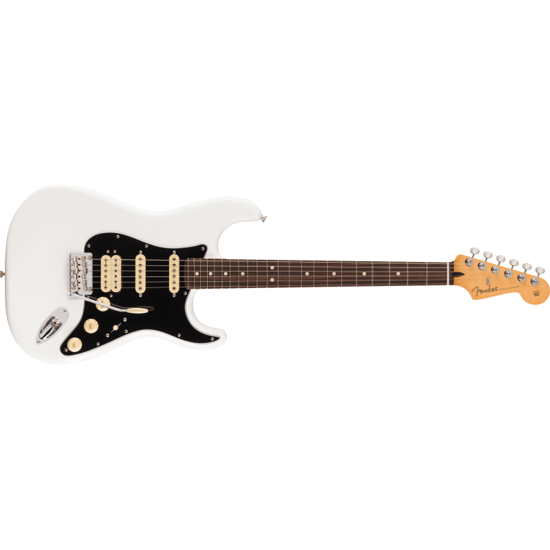 The Fender Player II Stratocaster HSS RW in Polar White.