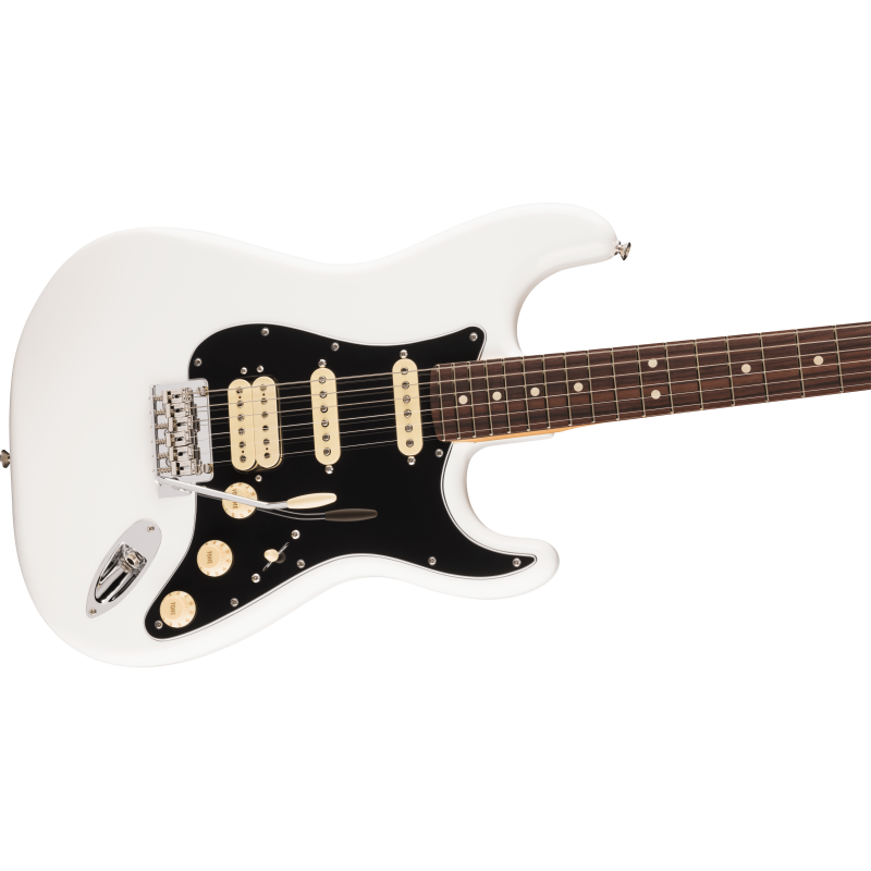 The Fender Player II Stratocaster HSS RW in Polar White.