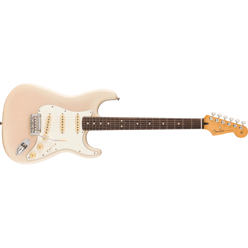 The Fender Player II Stratocaster RW White Blonde features a classic design with a modern twist. This electric guitar is perfect