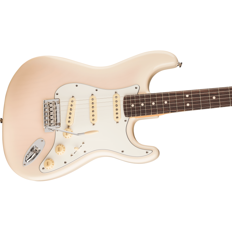 The Fender Player II Stratocaster RW White Blonde features a classic design with a modern twist. This electric guitar is perfect