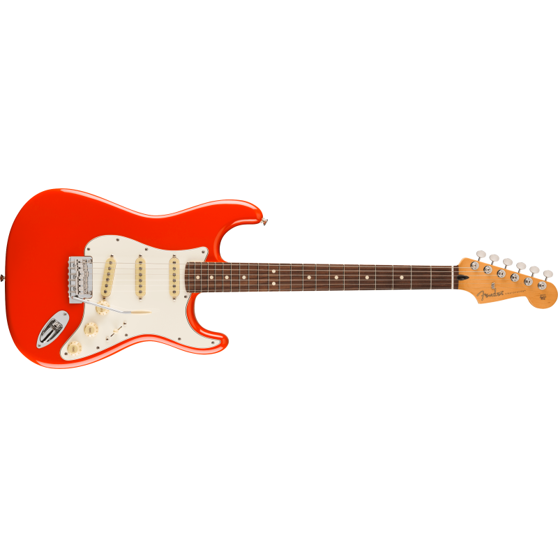 The Fender Player II Stratocaster RW in Coral Red.