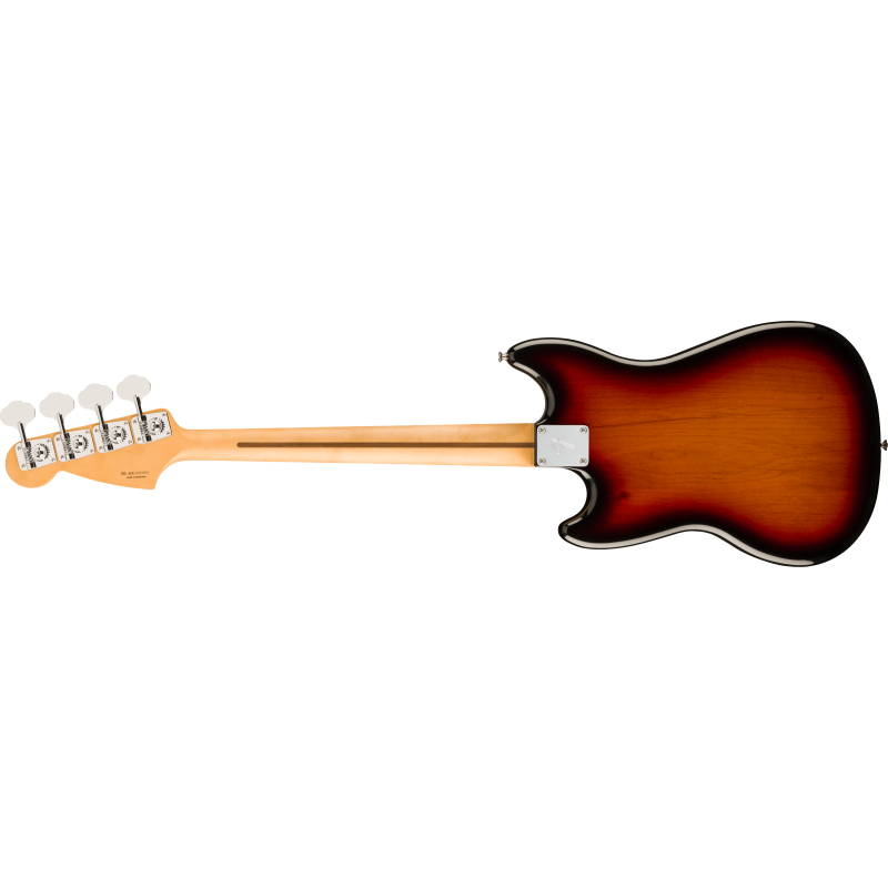 The Fender Player II Mustang Bass MN in 3 Color Sunburst.