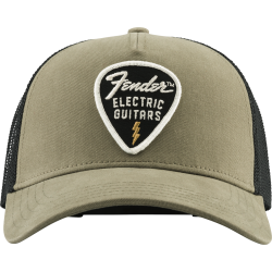 Fender Snap Back Pick Patch Hat Olive