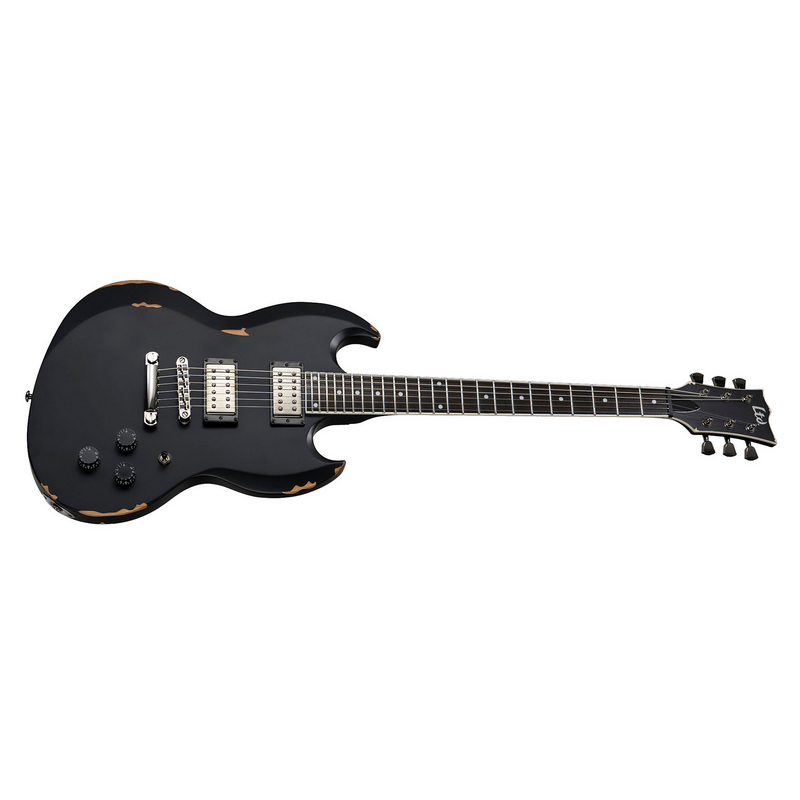 LTD Volsung Distressed Black Satin