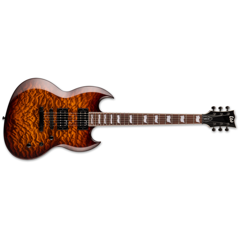 LTD Viper-256 Dark Brown Sunburst