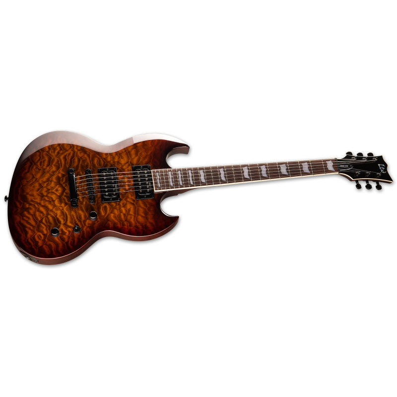 LTD Viper-256 Dark Brown Sunburst