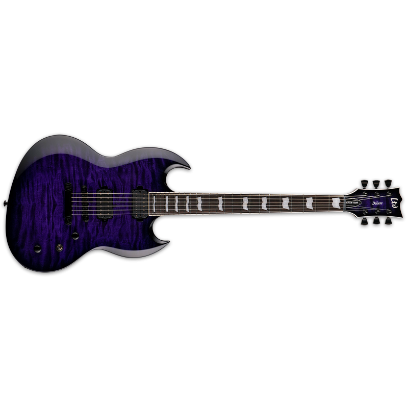 LTD Viper-1000 See Thru Purple Sunburst