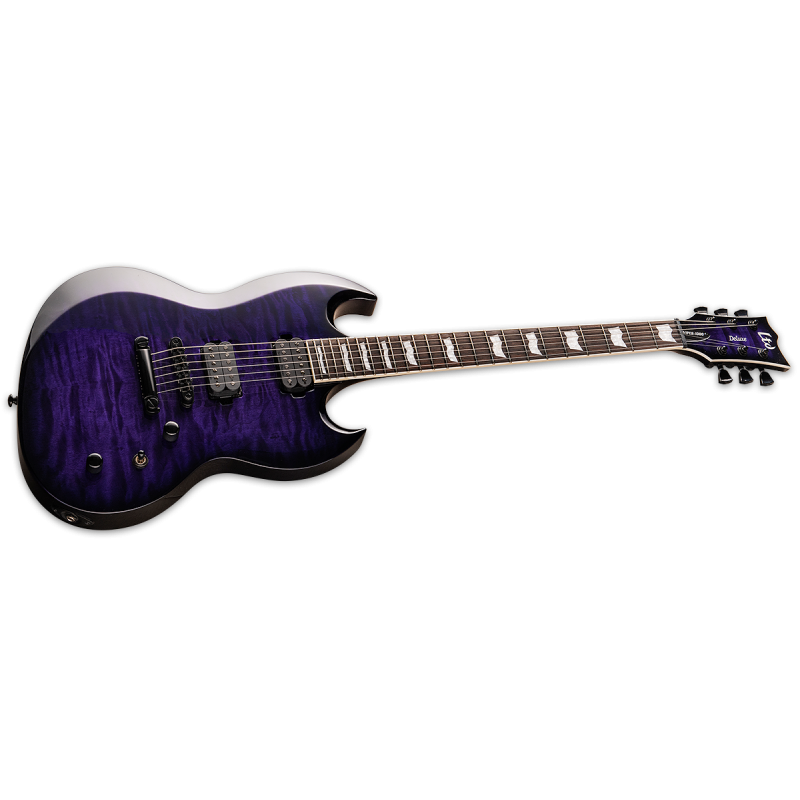 LTD Viper-1000 See Thru Purple Sunburst