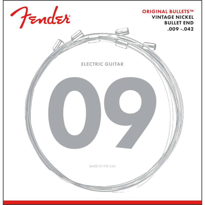 Fender 3150L Original Bullets 09-42 Pure Nickel
