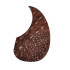 Acoustic Guitar Pickguard Leather Bourbon