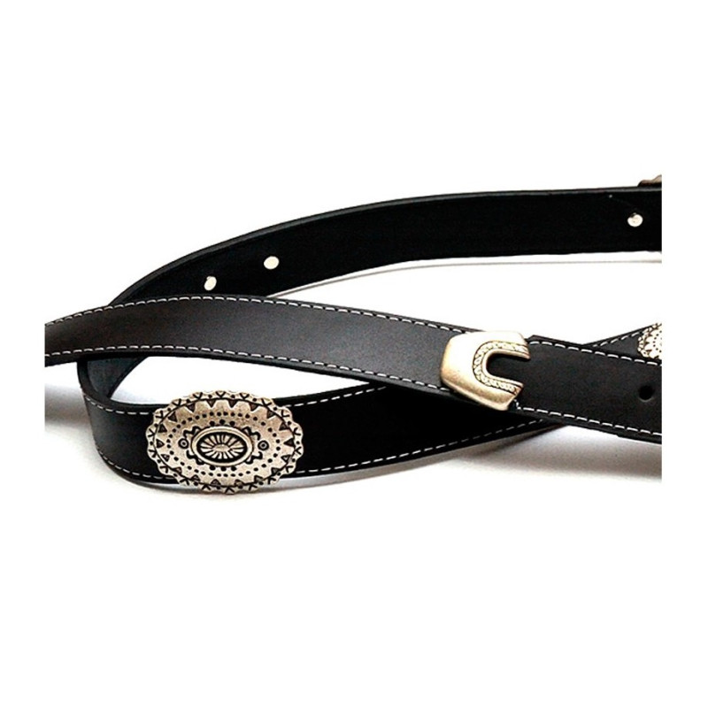 Bourbon Strap Slash Black Leather