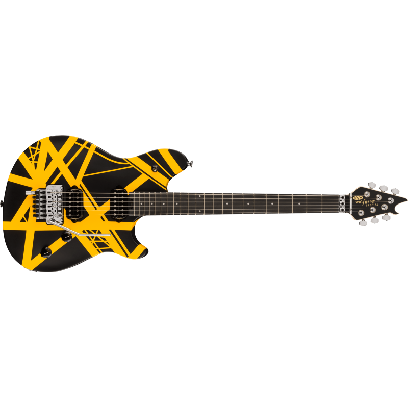 EVH Wolfgang Special Ebony Black and Yellow