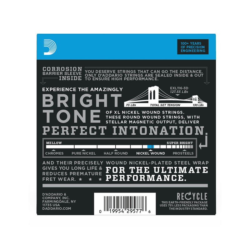 Daddario EXL116-3D 11-52