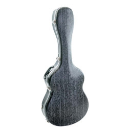 Rhapsody Classical Guitar Hard Case - Black Striped Finish
