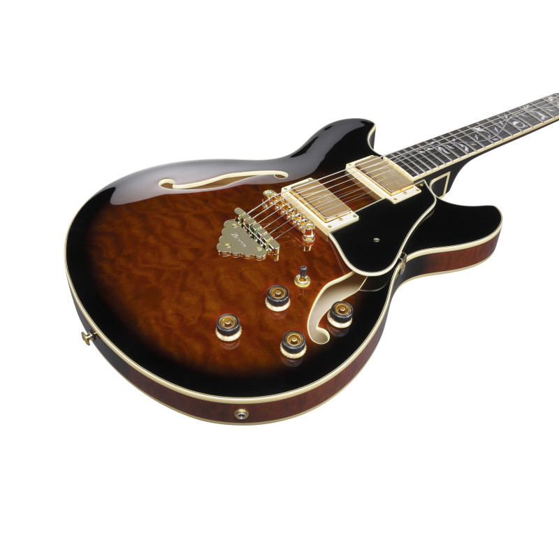 Ibanez AS93QMSP-DBS Dark Brown Sunburst